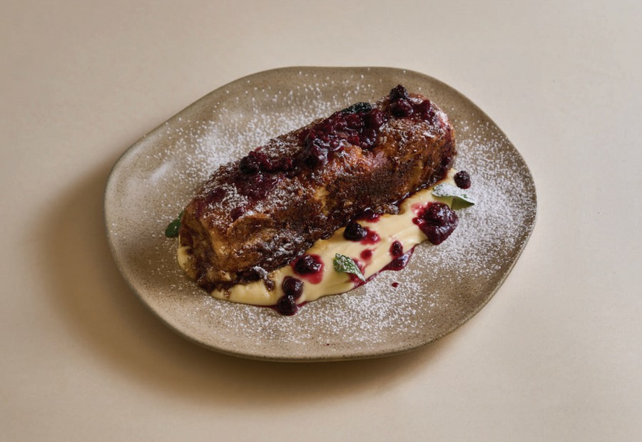 Breadfast menu item: FRENCH TOAST STYLE BRIOCHE BUN