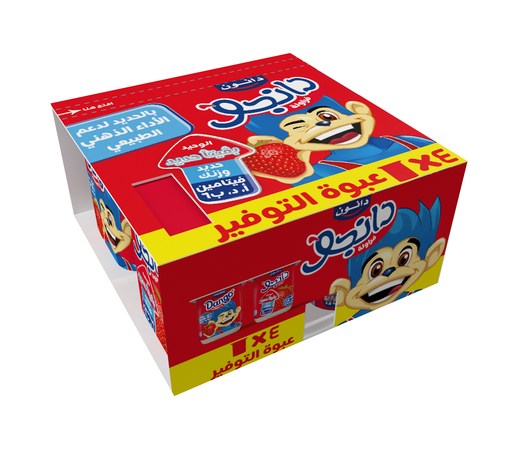 دانجو فراولة 4 كوب (85جم)
