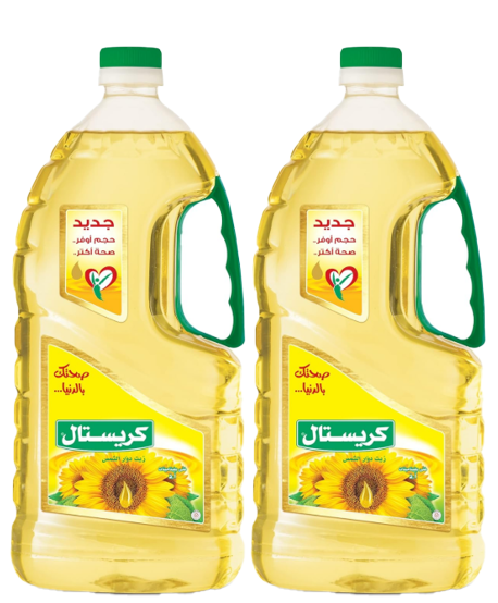 كريستال زيت عباد الشمس*2 (1.6 لتر)